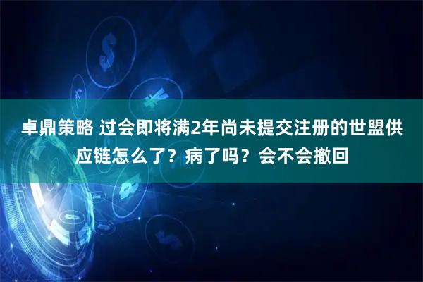 卓鼎策略 过会即将满2年尚未提交注册的世盟供应链怎么了？病了吗？会不会撤回